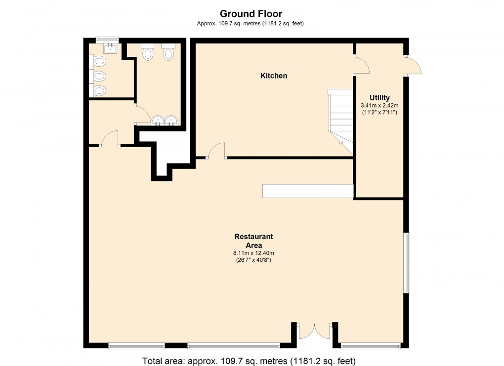 Floorplan for Oxford Street, Weston-Super-Mare, Somerset