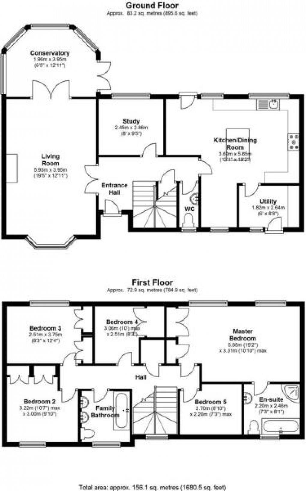 Floorplan for Portishead, Bristol, Somerset