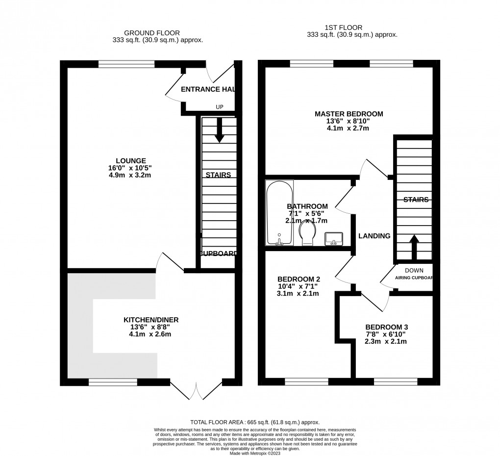 Floorplan for Rowan Place, Locking Castle,  Weston-Super-Mare, Somerset