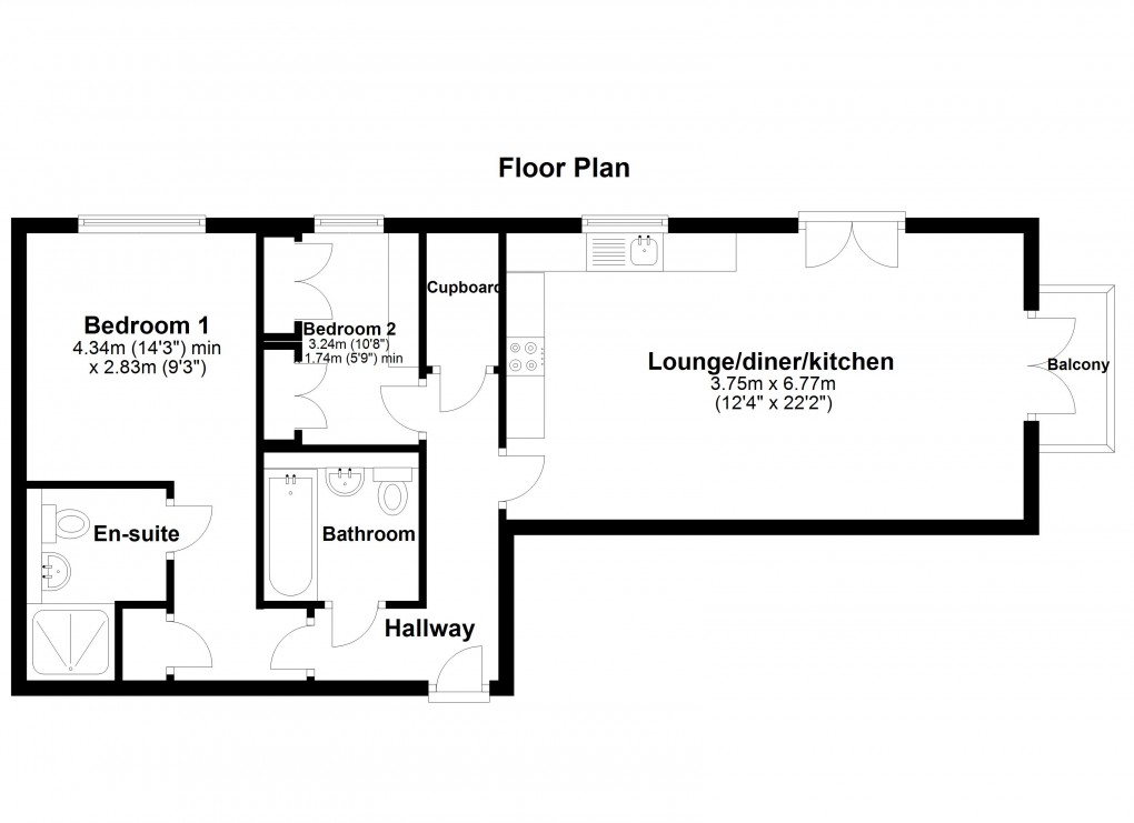 Floorplan for Manilla Crescent, Weston super Mare, Somerset