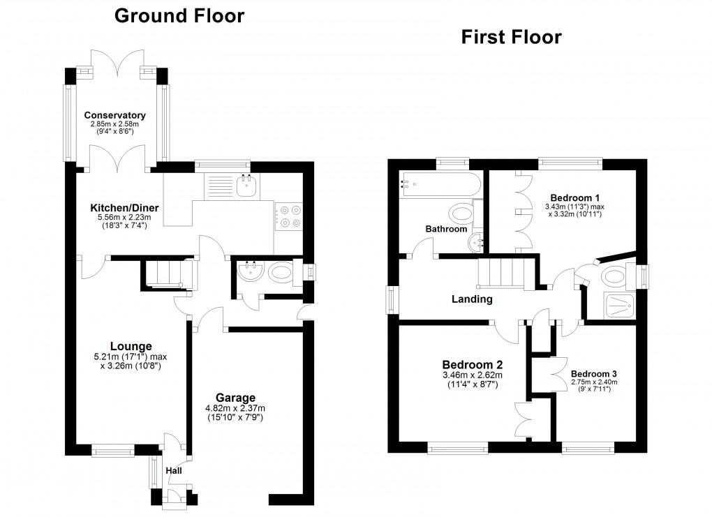Floorplan for Portishead, Bristol, Somerset