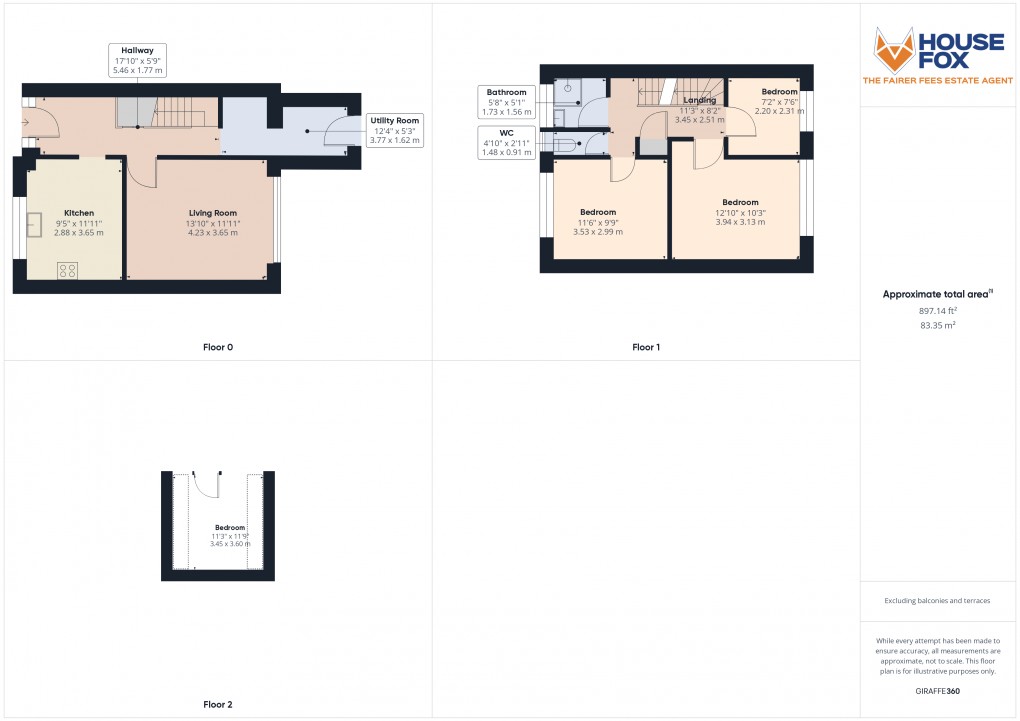 Floorplan for Worle, Weston-Super-Mare, Somerset
