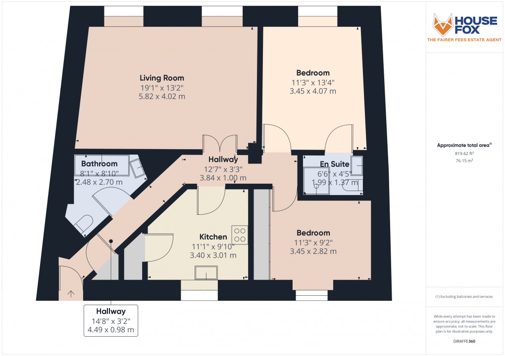 Floorplan for Royal Crescent, Weston-Super-Mare, Somerset