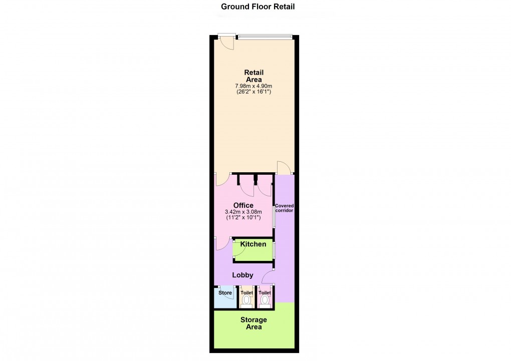 Floorplan for Victoria Street, Burnham-on-Sea, Somerset