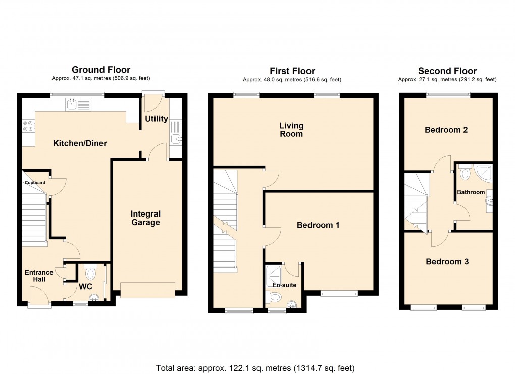 Floorplan for Wick St Lawrence, Weston-Super-Mare, Somerset