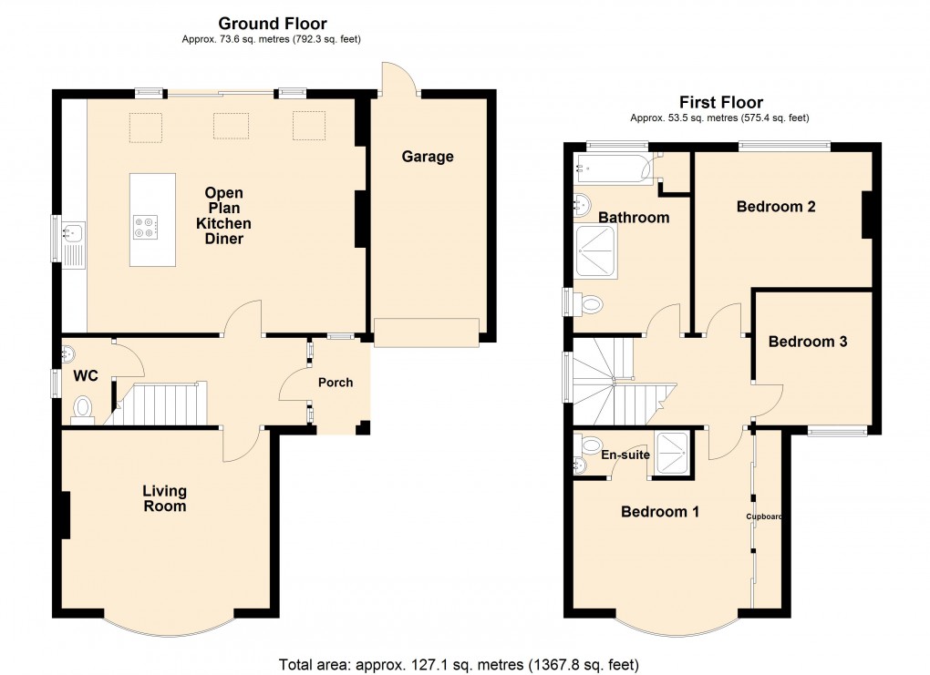 Floorplan for Bristol Road Lower, Weston-Super-Mare, Somerset