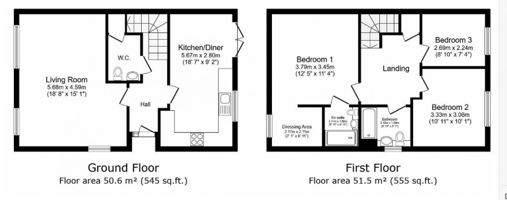 Floorplan for Leedham Road, Locking Parklands,  Weston-Super-Mare, Somerset