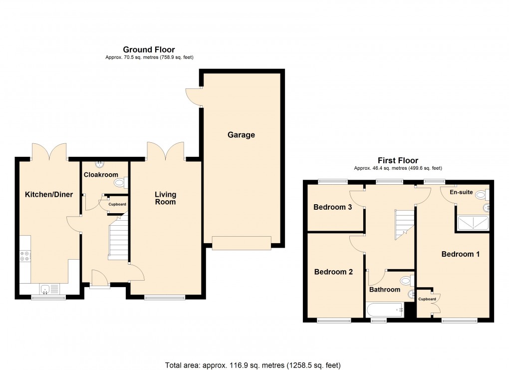 Floorplan for Mottershead Avenue, Locking Parklands, Weston-Super-Mare, Somerset