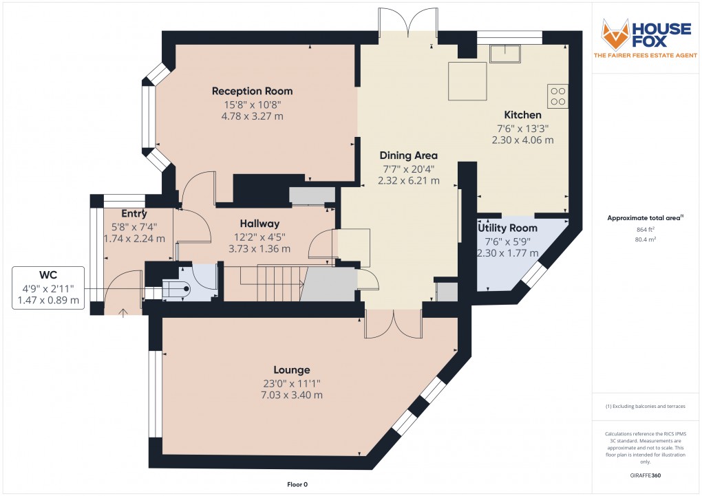 Floorplan for Locking Road, Weston-Super-Mare, Somerset