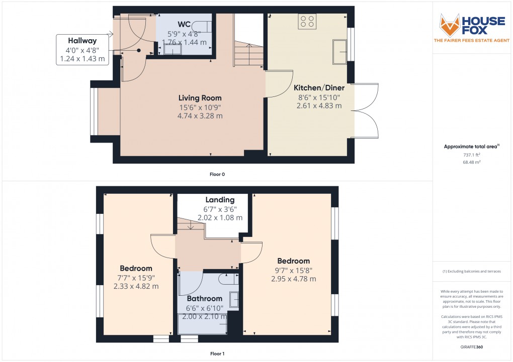 Floorplan for Hannah Drive, Locking Parklands, Weston-Super-Mare, Somerset