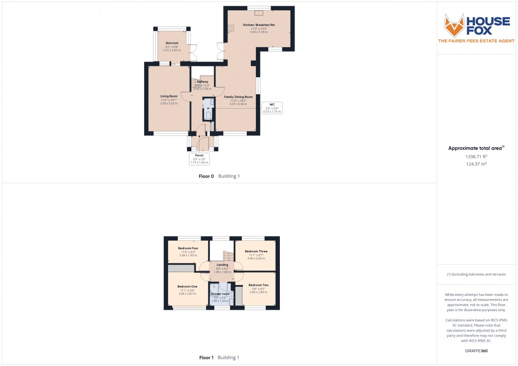 Floorplan for Berrow, Burnham-on-Sea, Somerset