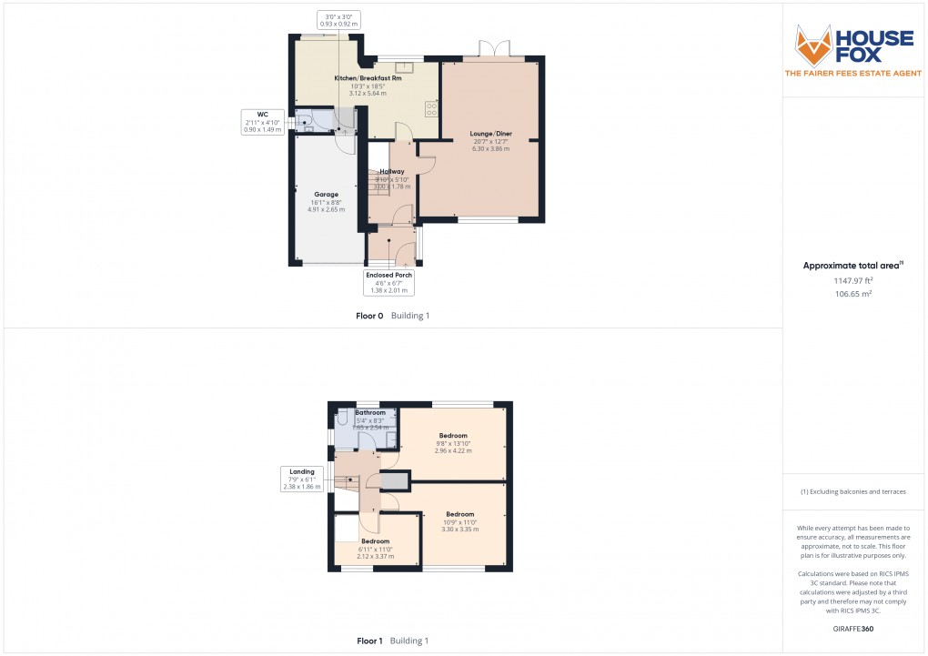 Floorplan for Ashbury Drive, Weston-Super-Mare, Somerset