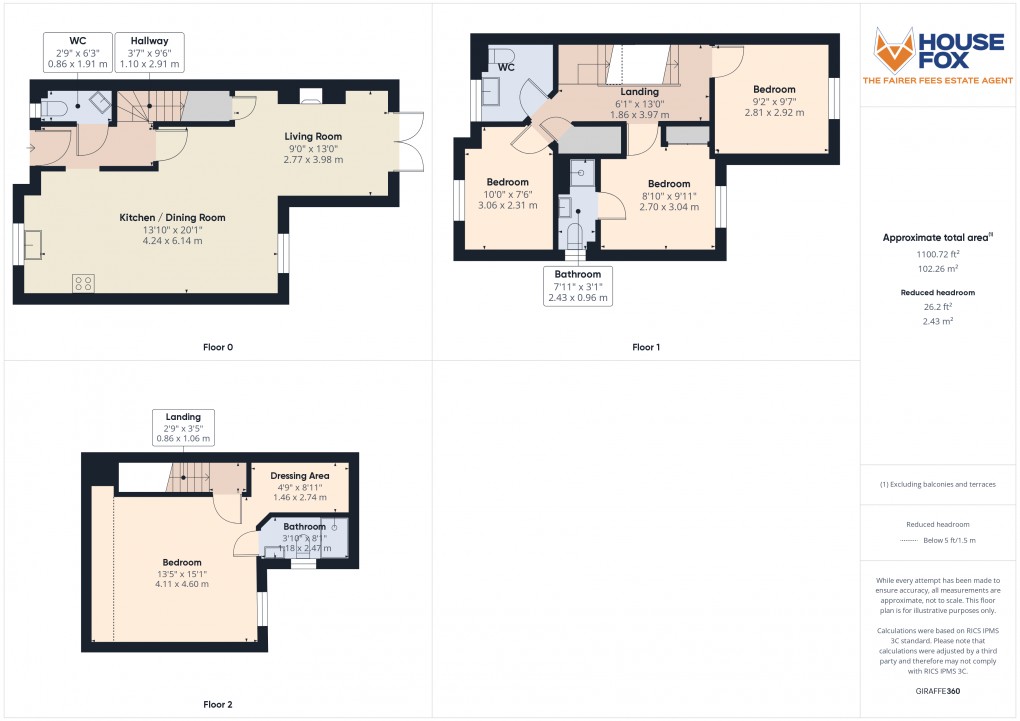 Floorplan for St Georges, Weston-Super-Mare, Somerset
