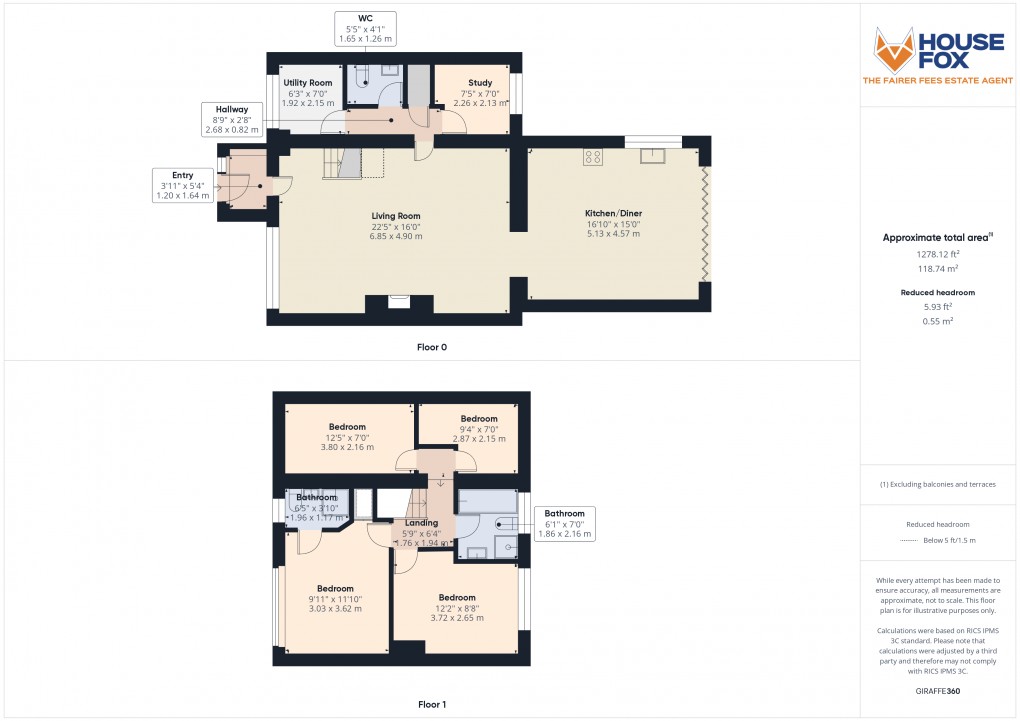 Floorplan for Eskdale Close, Milton, Weston-Super-Mare, Somerset