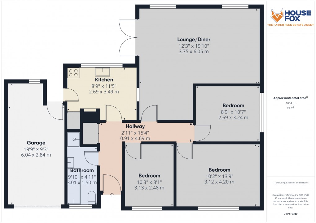 Floorplan for Uphill, Weston-Super-Mare, Somerset