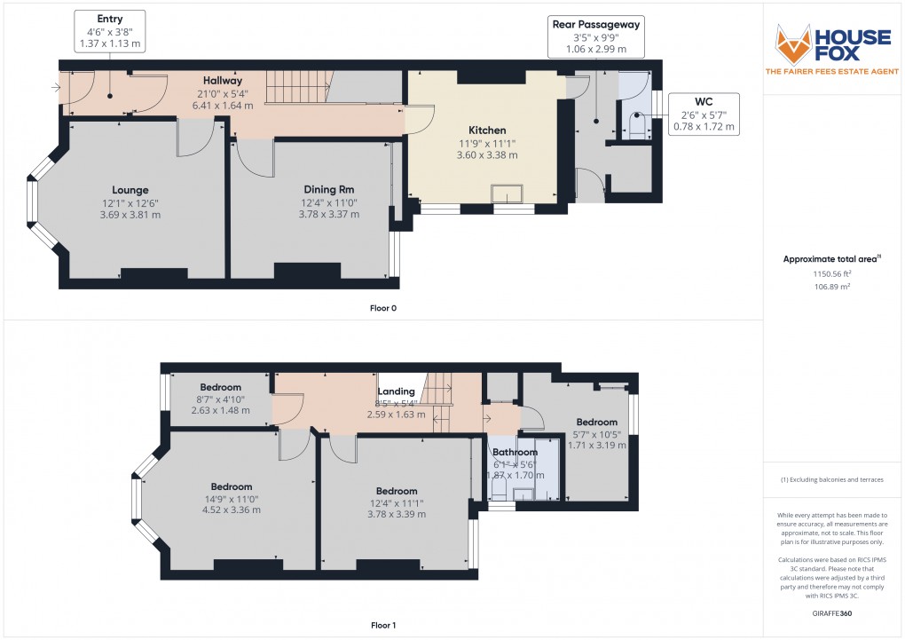 Floorplan for Stanley Grove, Weston-Super-Mare, Somerset