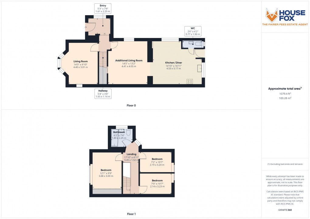 Floorplan for Upper Bristol Road, Weston-Super-Mare, Somerset