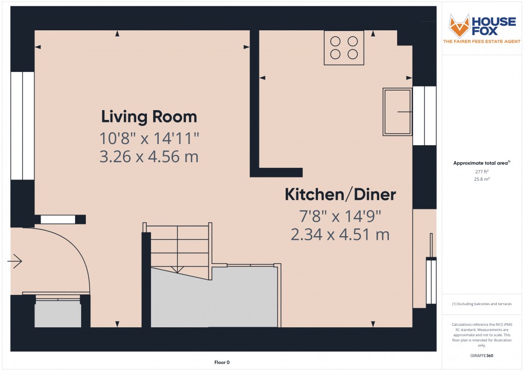 Floorplan for The Barrows, Weston-Super-Mare, Somerset