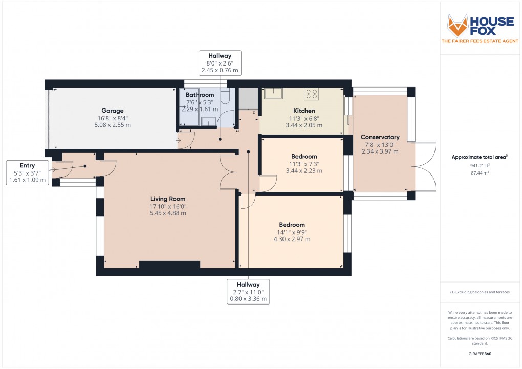Floorplan for Falcon Crescent, Weston-Super-Mare, Somerset