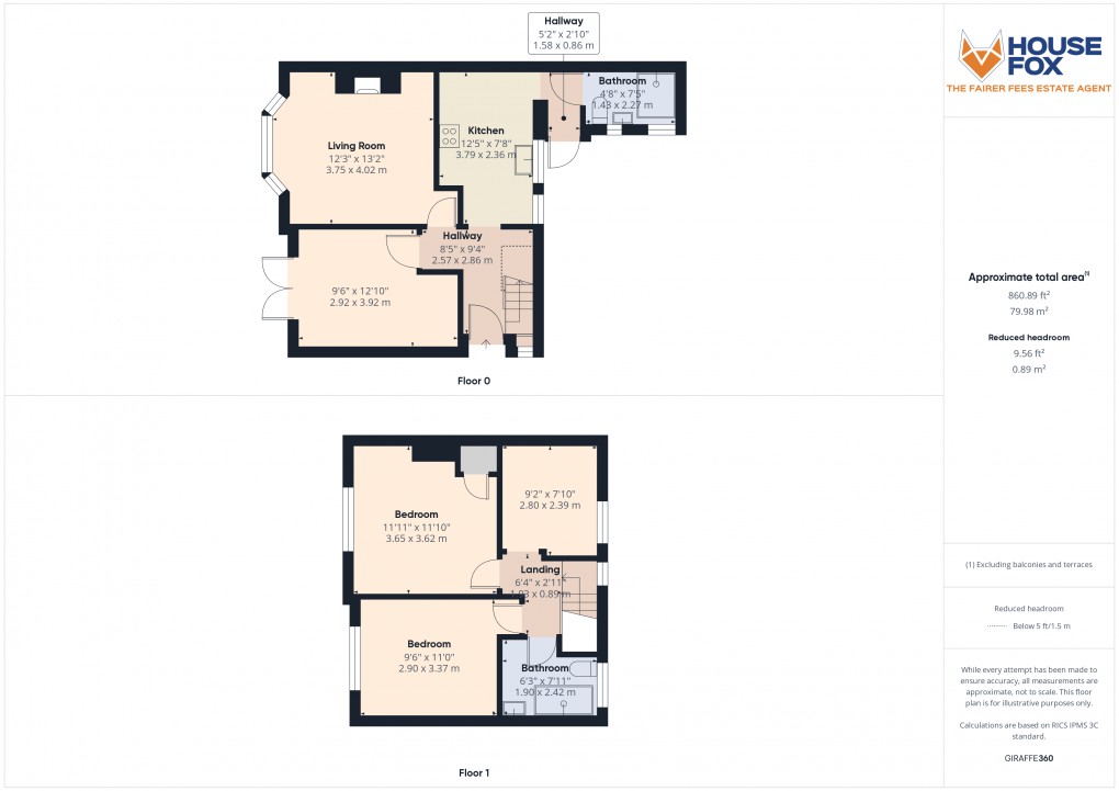 Floorplan for Stradling Avenue, Weston-Super-Mare, Somerset