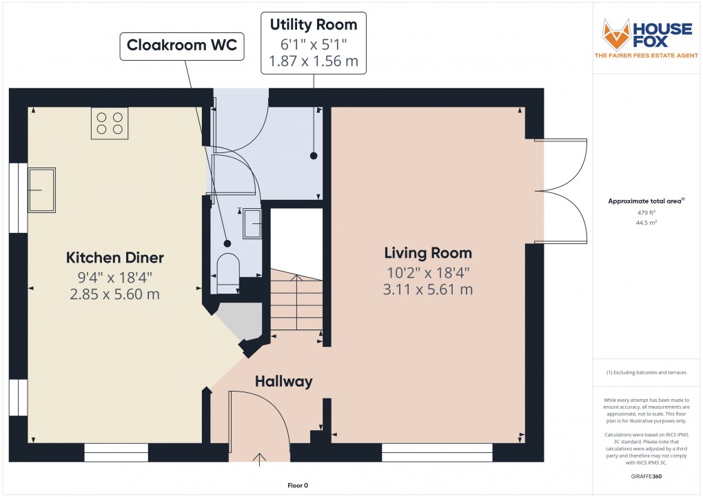 Floorplan for Leonides Avenue, Weston-Super-Mare, Somerset