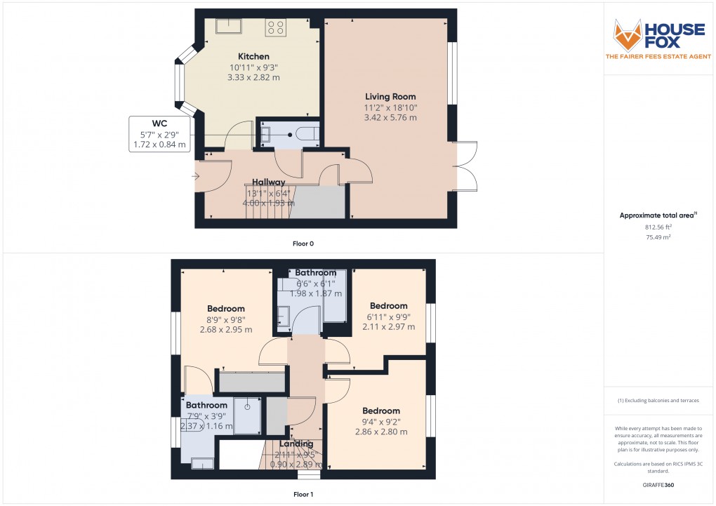 Floorplan for West Wick, Weston-Super-Mare, Somerset