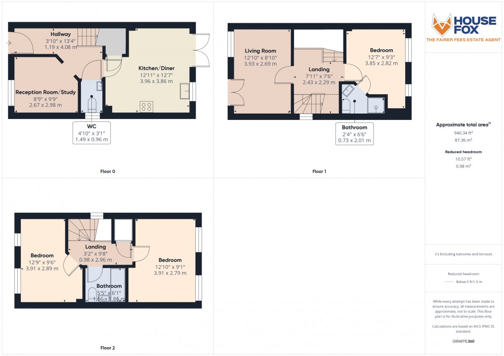 Floorplan for Diamond Batch, Weston-Super-Mare, Somerset