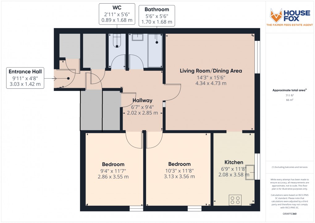 Floorplan for Uphill Road North, Weston-Super-Mare, Somerset