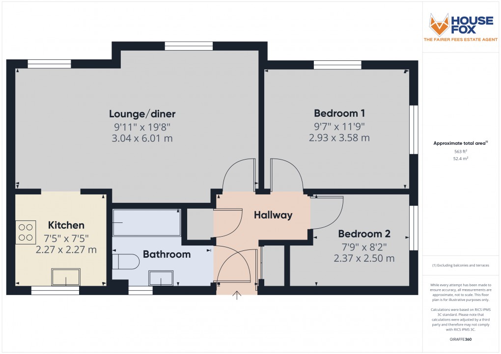 Floorplan for Macfarlane Chase, Weston-Super-Mare, Somerset