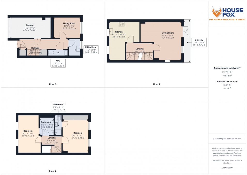 Floorplan for Pollard Road, Weston-Super-Mare, Somerset