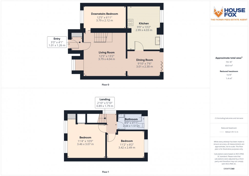 Floorplan for Christian Close, Weston-Super-Mare, Somerset