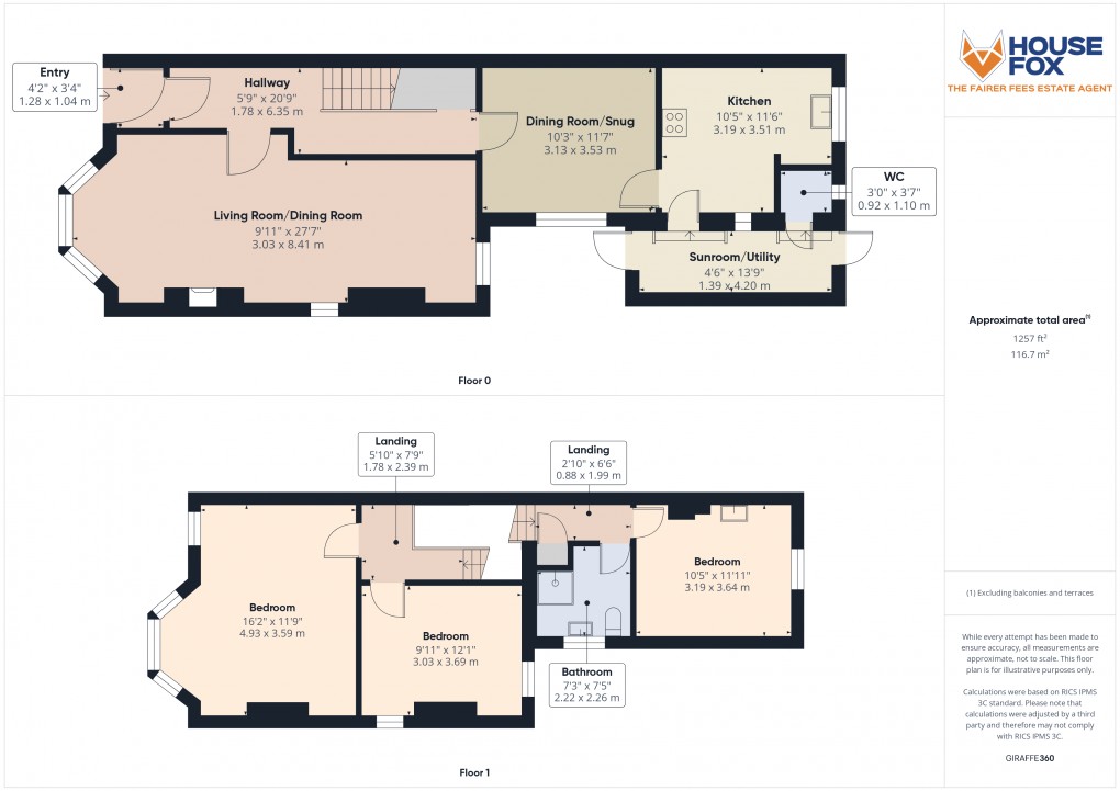 Floorplan for Moorland Road, Weston-Super-Mare, Somerset