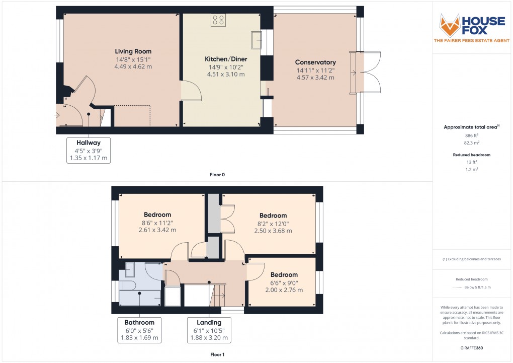 Floorplan for Charlock Road, Weston-Super-Mare, Somerset