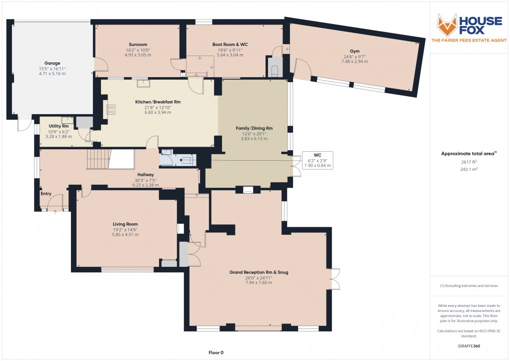 Floorplan for Burnham-on-sea, Burnham-on-Sea, Somerset