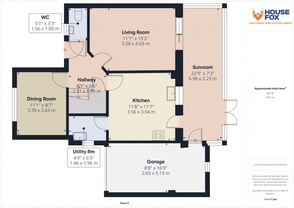 Floorplan for Shrewsbury Bow, Weston-Super-Mare, Somerset