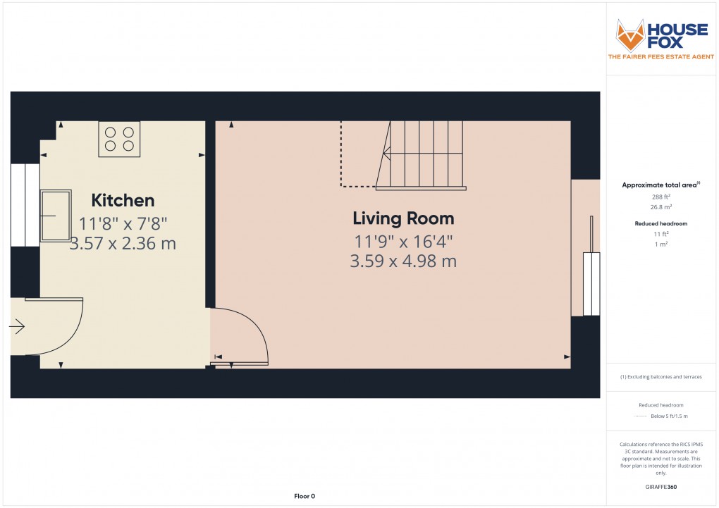 Floorplan for Bilbie Road, Weston-Super-Mare, Somerset