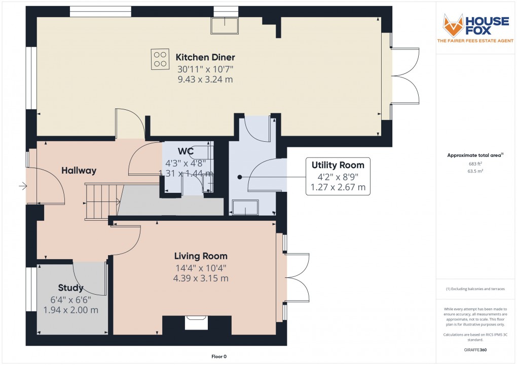 Floorplan for Langford, Bristol, Somerset