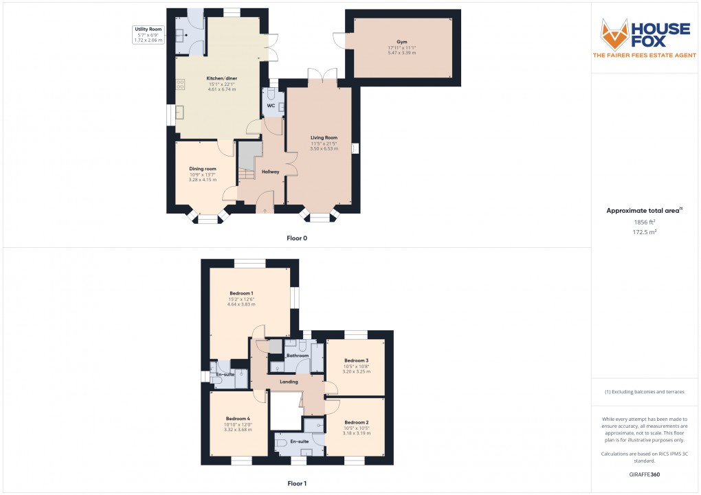 Floorplan for Westley Mews, West Wick, Weston-Super-Mare, Somerset