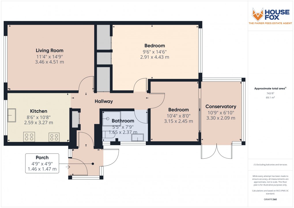 Floorplan for Springfield Gardens, Banwell, Somerset
