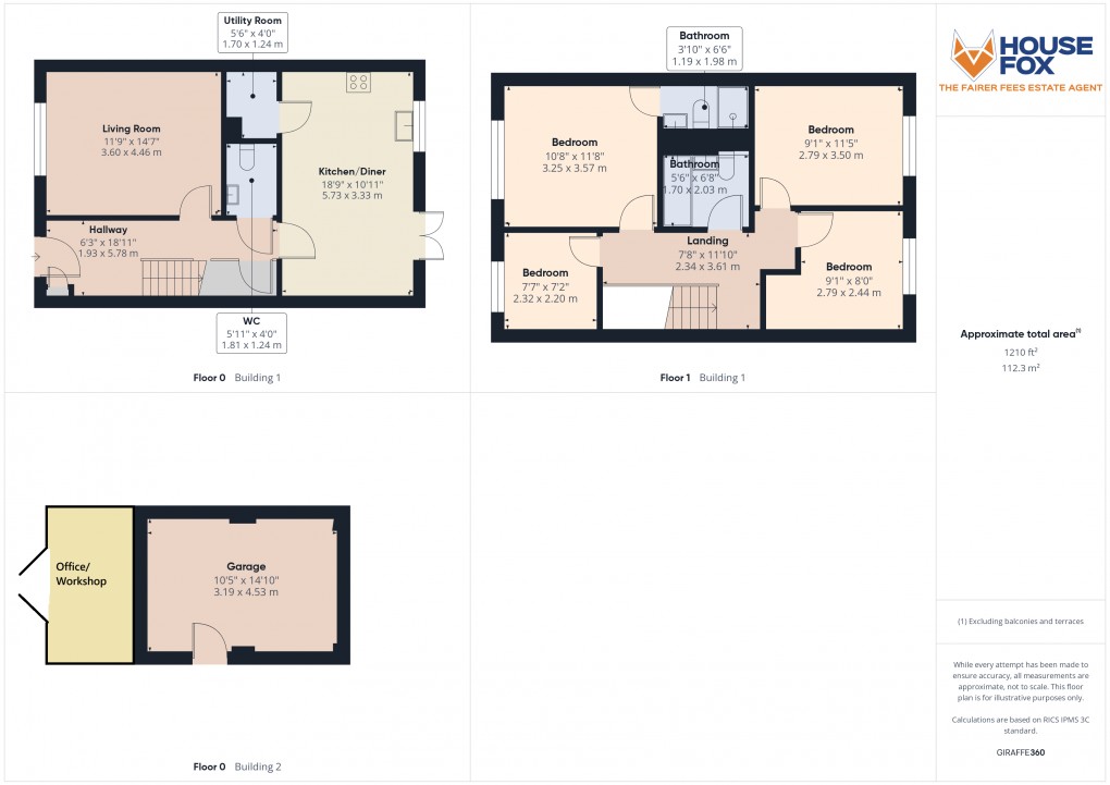 Floorplan for Porters Drive, Banwell, Somerset