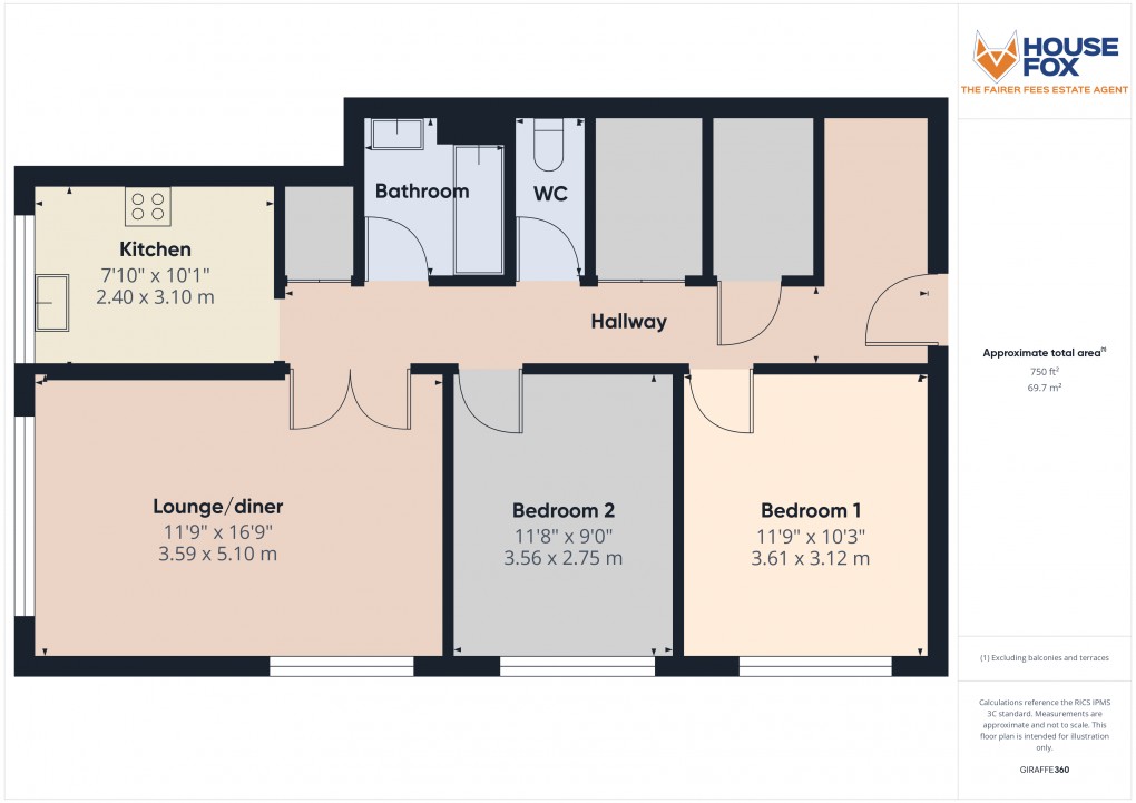 Floorplan for Arundell Road, Weston-Super-Mare, Somerset