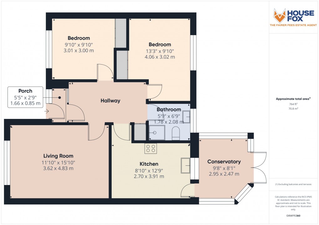 Floorplan for Hutton, Weston-Super-Mare, Somerset