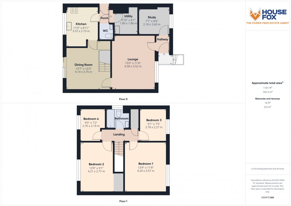 Floorplan for Kewstoke, Weston-Super-Mare, Somerset