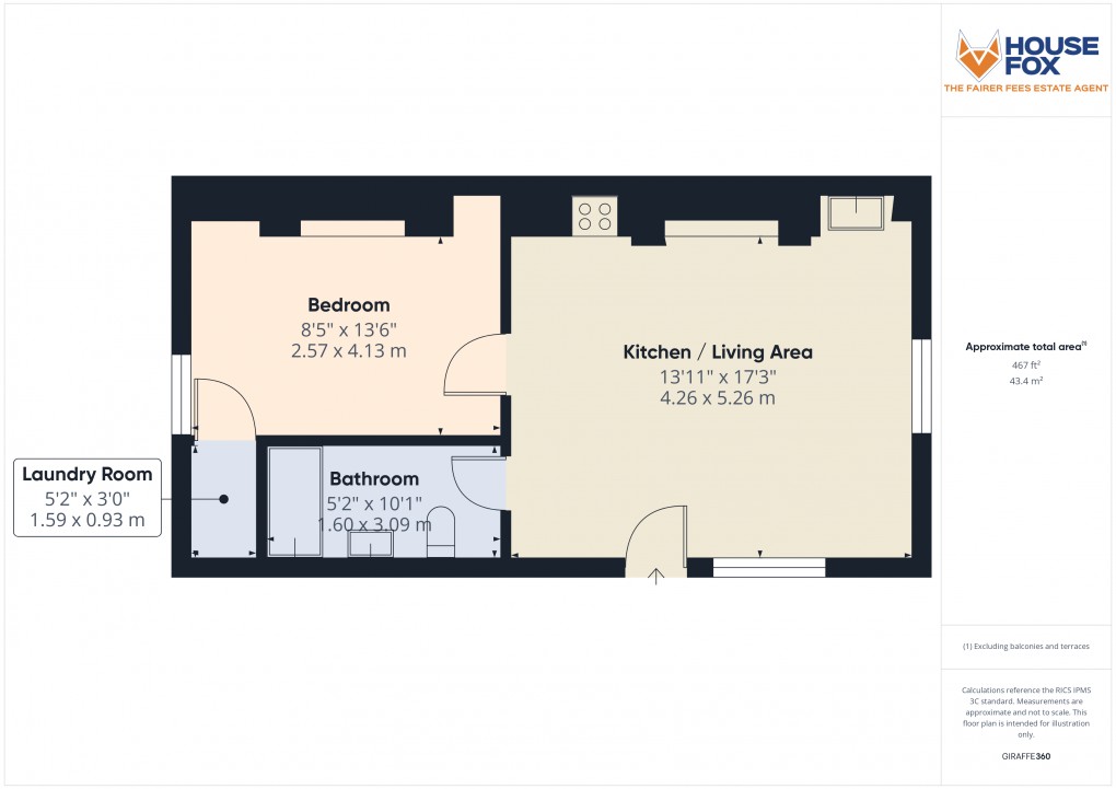 Floorplan for Upper Kewstoke Road, Weston-Super-Mare, Somerset