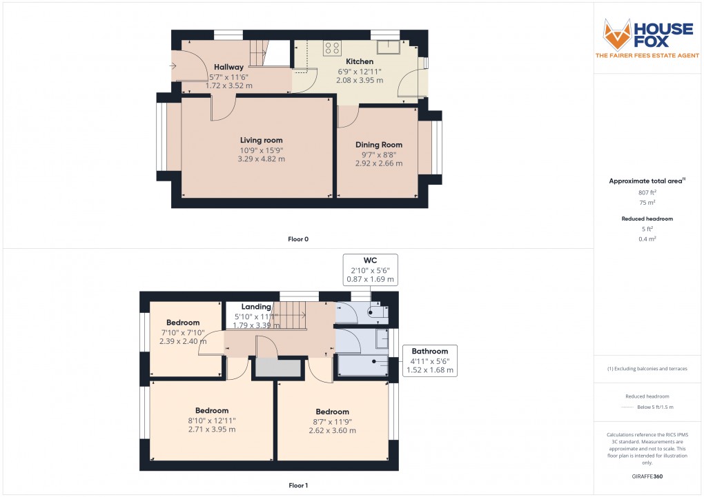 Floorplan for Ashbury Drive, Weston-Super-Mare, Somerset