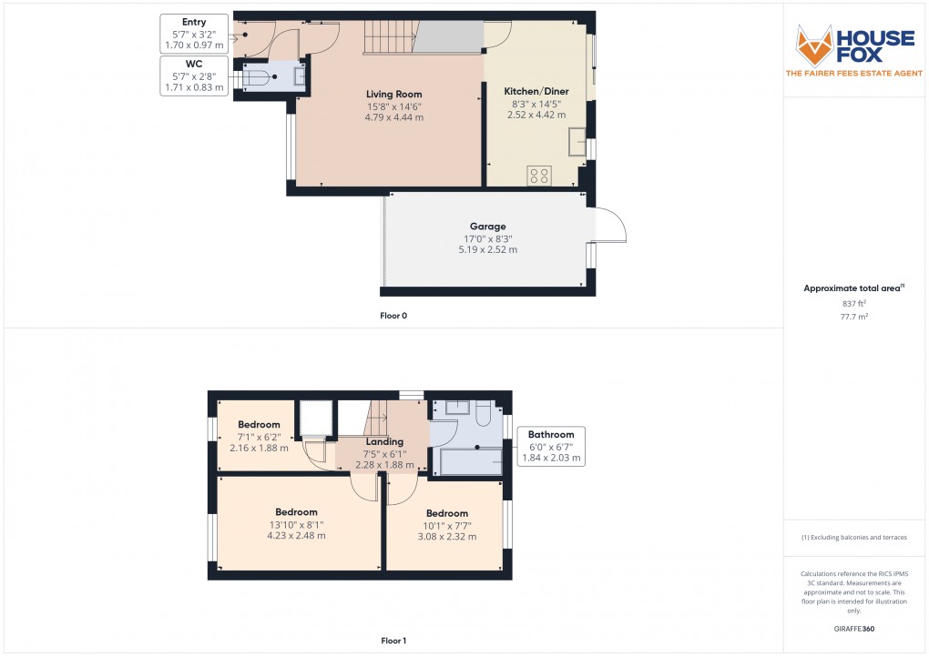 Floorplan for Norfolk Road, Weston-Super-Mare, Somerset
