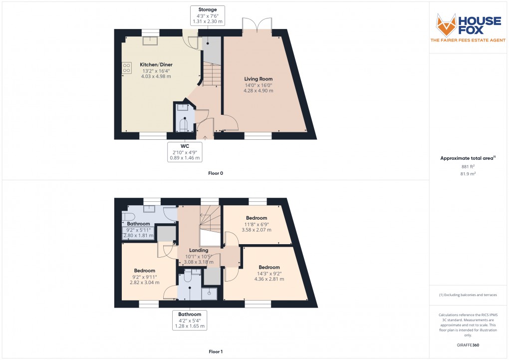 Floorplan for Elborough Village, Weston-Super-Mare, Somerset
