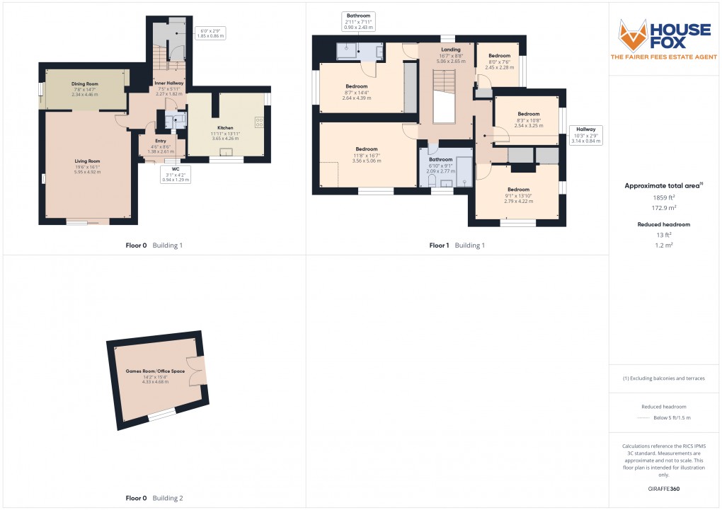 Floorplan for Hutton, Weston-Super-Mare, Somerset