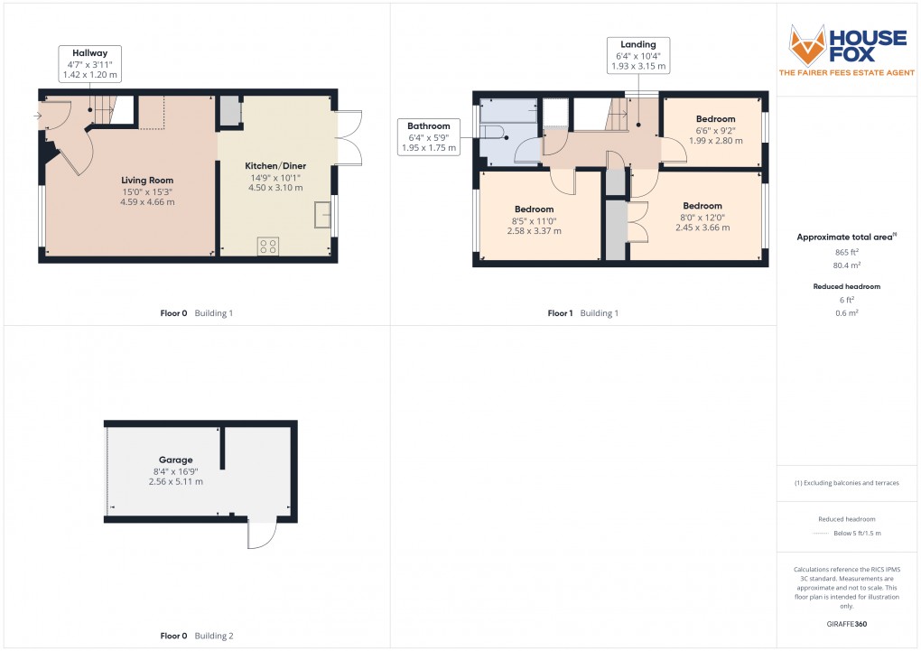 Floorplan for Yarbury Way, Weston-Super-Mare, Somerset