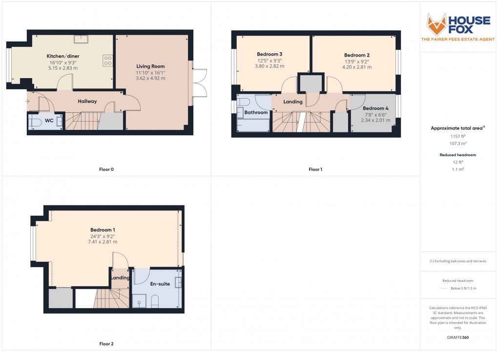 Floorplan for Cowleaze Path, Banwell, Somerset